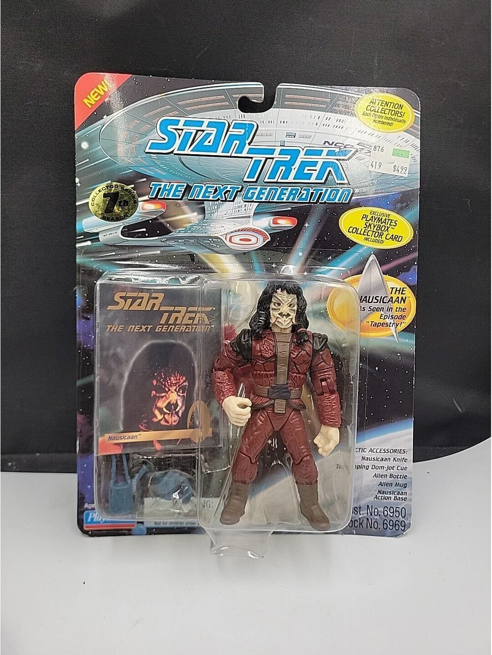 Star Trek The Next Generation Vintage Playmates Action Figure Lot of 6 NIP